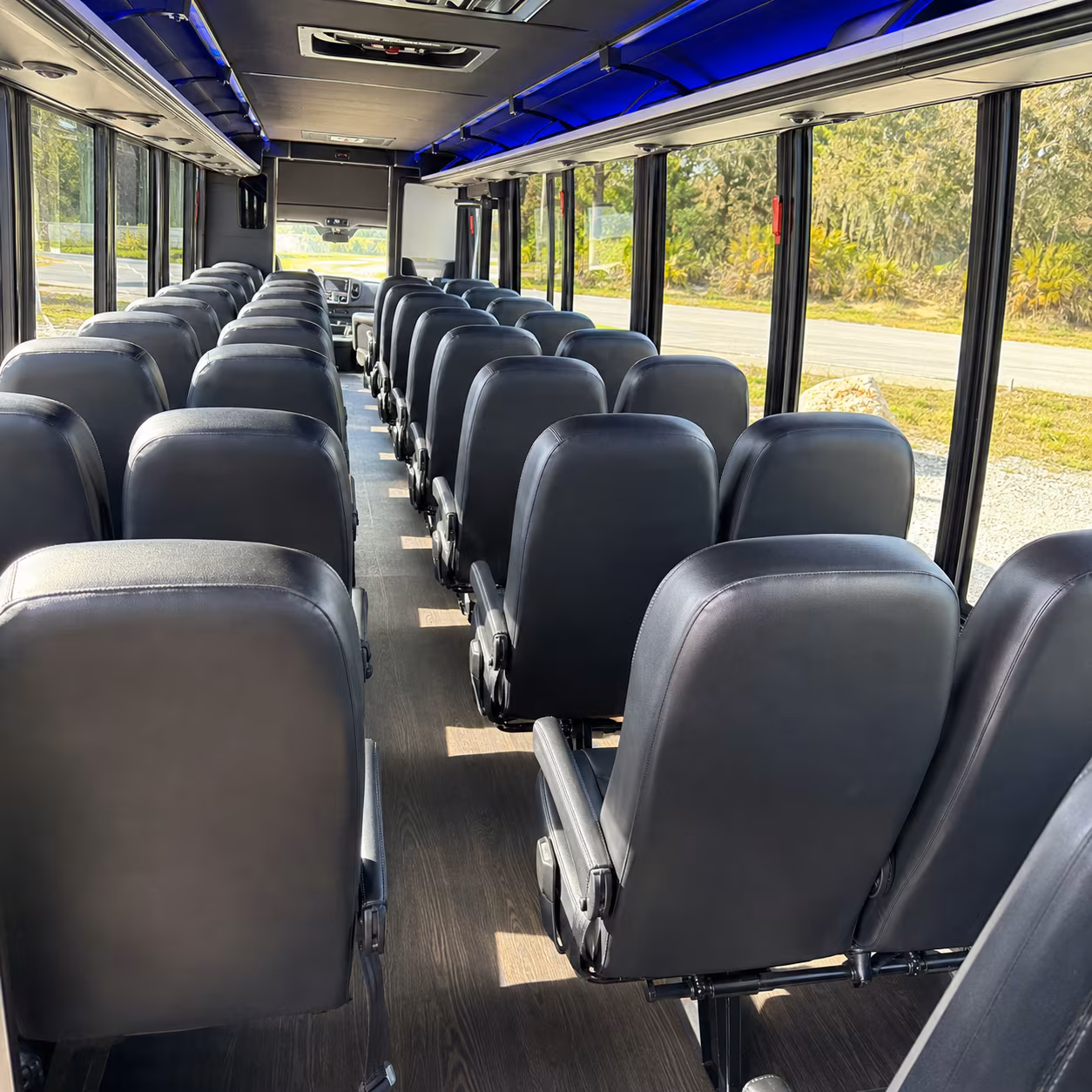 independence airport transportation onboard seating