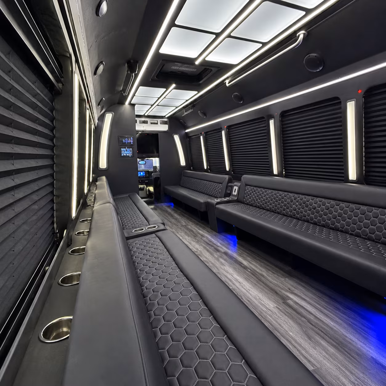 independence party bus rentals inside